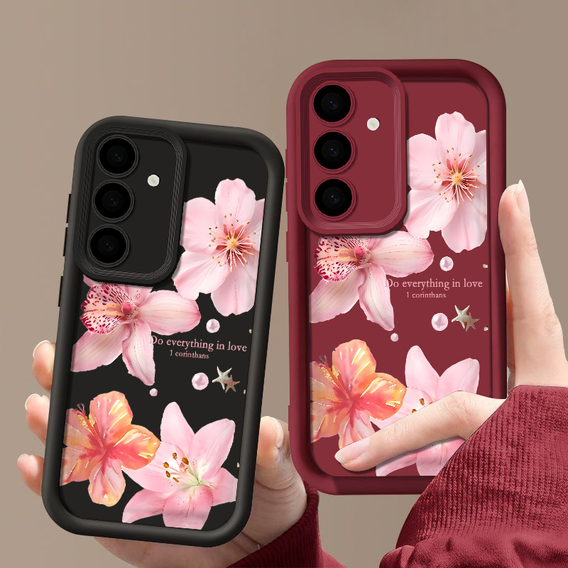 핑크 꽃무늬 폰 케이스 삼성 갤럭시 A57 A37 A1 - Samsung Galaxy A55 리뷰 및 가격