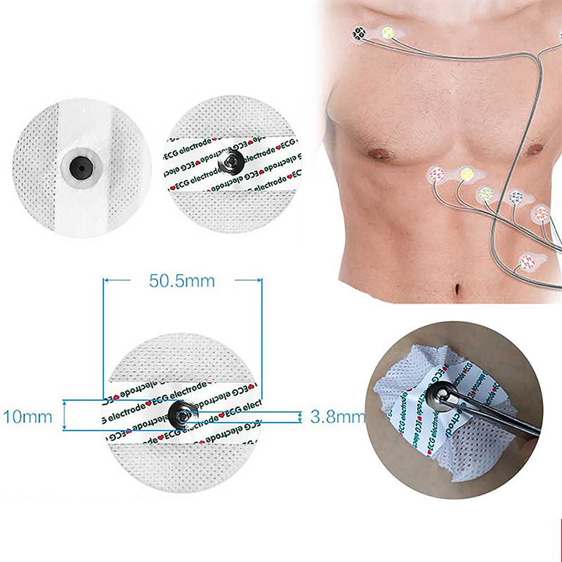 50개/가방 전극 패치 일회용 ECG EKG 액세서리  - Ecg Patch Monitor 리뷰 및 가격