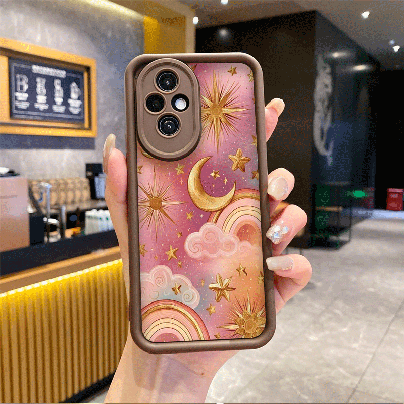 빈티지 골든 스타리 스카이 썬 문 프린트 폰 케이스 ( - Huawei Mate 60 리뷰 및 가격